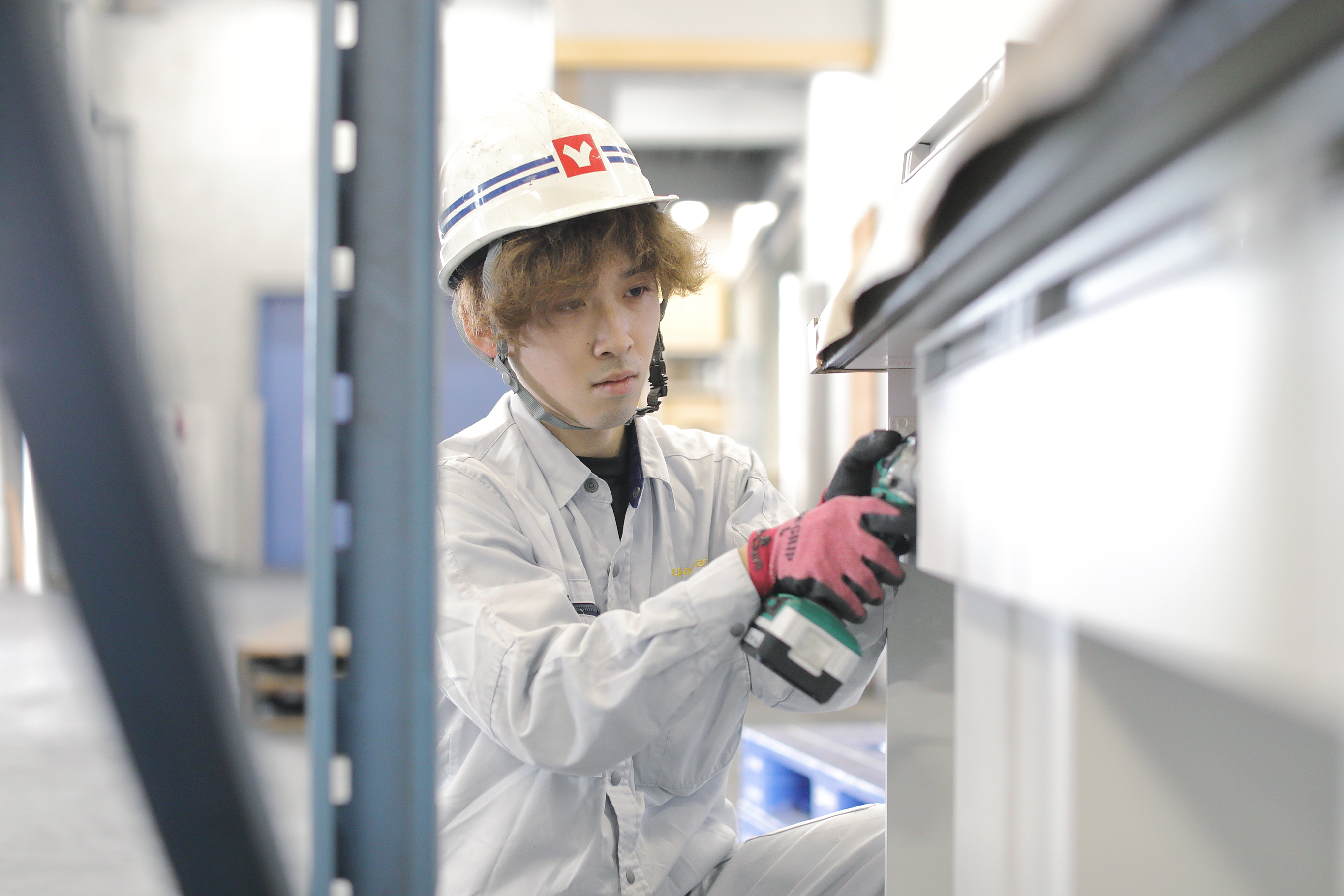 現場での作業風景